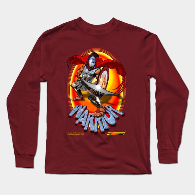 Spartan Warrior Long Sleeve T-Shirt by MyTeeGraphics